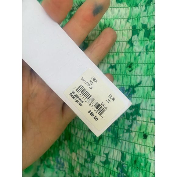 BB Dakota NWT Color Me Lucky Chiffon Dress in Basil Green Revolve, Sz XS, MP $89 - Picture 5 of 11